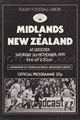 Midland Division v New Zealand 1979 rugby  Programme